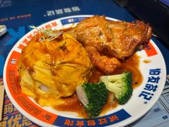 滑蛋生炸鸡肶饭-伯友茶记(中华广场店)