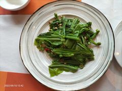 松子炒山苏叶-若蘭慈·无国界素食料理(欢乐海岸店)