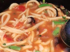 番茄牛肉剪刀面-九毛九西北菜(百信广场店)