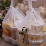 罗森的三角蛋糕切成3片