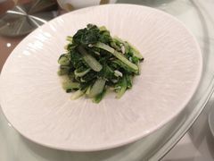 有机小白菜蒸虾皮-喜鼎海胆水饺(平安金融中心店)