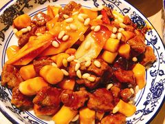 松子牛肉炒年糕-兔爸私家小厨(新北万达店)