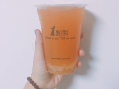 葡萄柚绿七分甜珍波椰椰果-1点点(昆山张浦店)
