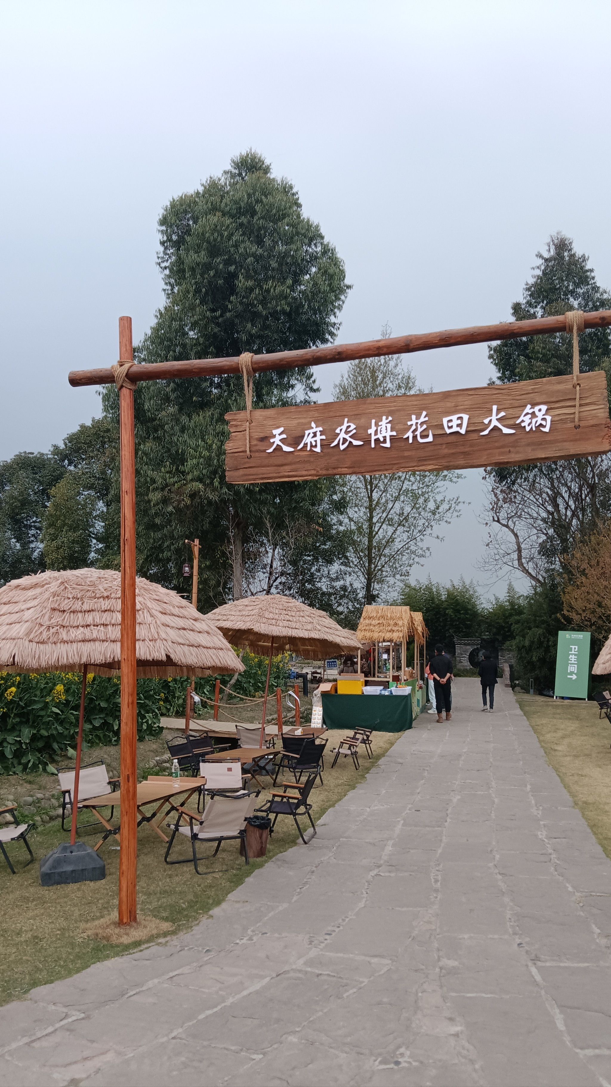 油菜花田火锅爽!
