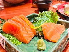挪威厚切三文鱼腩刺身-摩打食堂(江南西店)