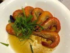 葱姜灼黑虎虾-佳兰雅序融合菜(高新店)