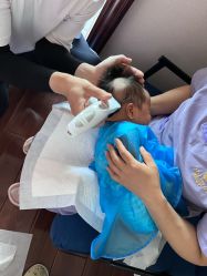 -慧婴轩婴儿理胎发胎毛笔胎毛画手足印(通州店)