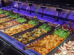 自助取餐区-九寸花汀海鲜烤肉自助(中东迪克店)