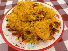 避风塘炒大对虾-吉源大排档·鱼生·海鲜(烧烤彩印厂店)