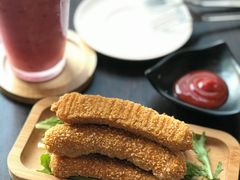 咸蛋超人芯鸡柳-喵园·猫主题咖啡厅·撸猫·猫咖(国贸店)