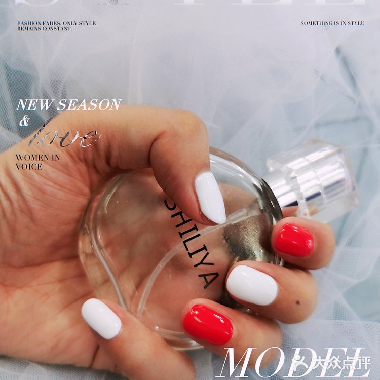 💅夏日美甲 | 红白搭配超显手白~