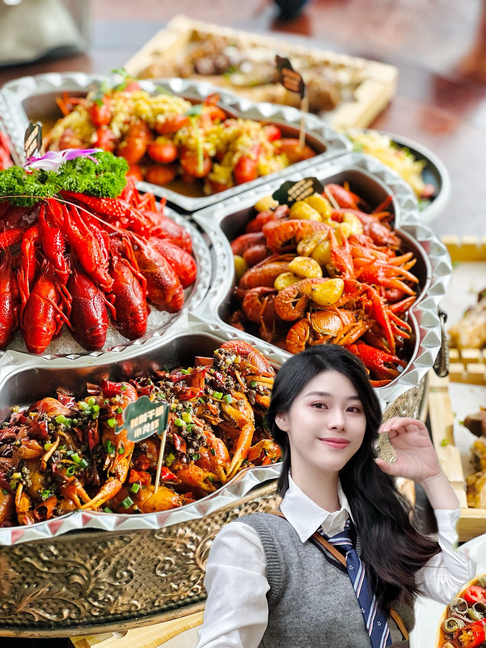 深圳大事件,龙虾满汉全席惊呆了[惊恐]
6种口味,应有尽有7515