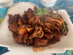 八爪鱼炖肉-正亮农家院·海鲜本地菜