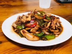鱿鱼炒尖椒-阿军排档·烧烤