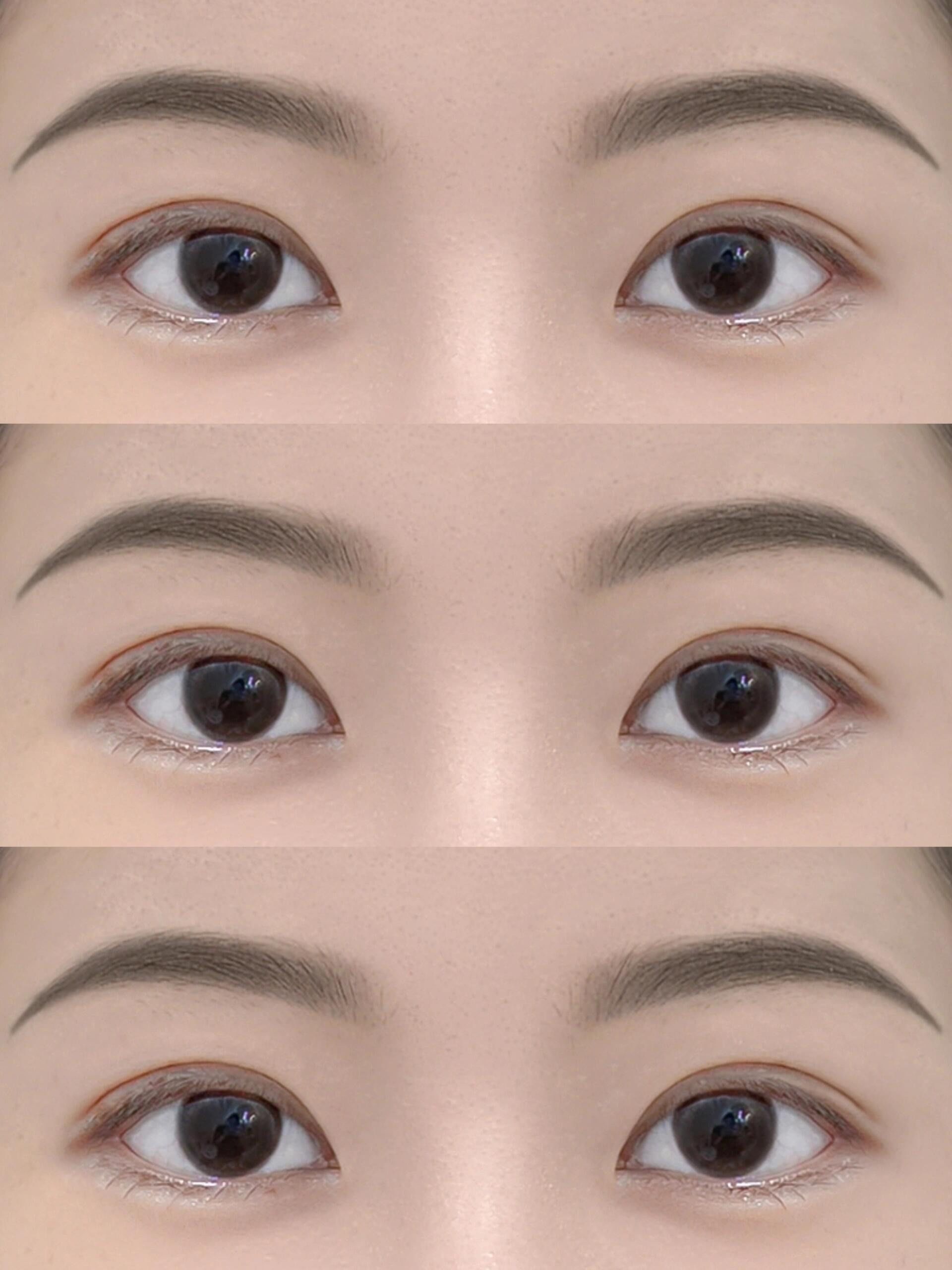 的弧度去突出眉眼深邃立体感,拉长眉尾面部留白自然会减少
眉眼好看