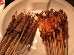 肉串、鱿鱼-美盛喜来登大酒店-盛宴标帜餐厅