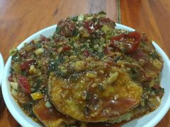 鱼香茄饼-大邑李记肥肠血旺