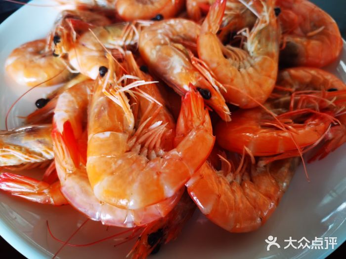 荣誉国际酒店-云顶旋转餐厅白灼海鲜虾图片