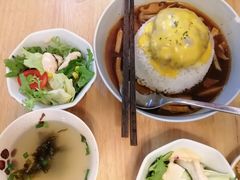 芝士牛肉汉堡咖喱饭-红小满休闲餐厅(十全街店)