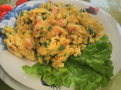 虾仁炒鸡蛋-日照大牌檔•小船海鲜(万平口店)