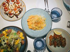 芝士蘑菇鲜虾意大利面-BE BRIGHT KITCHEN(正佳广场店)
