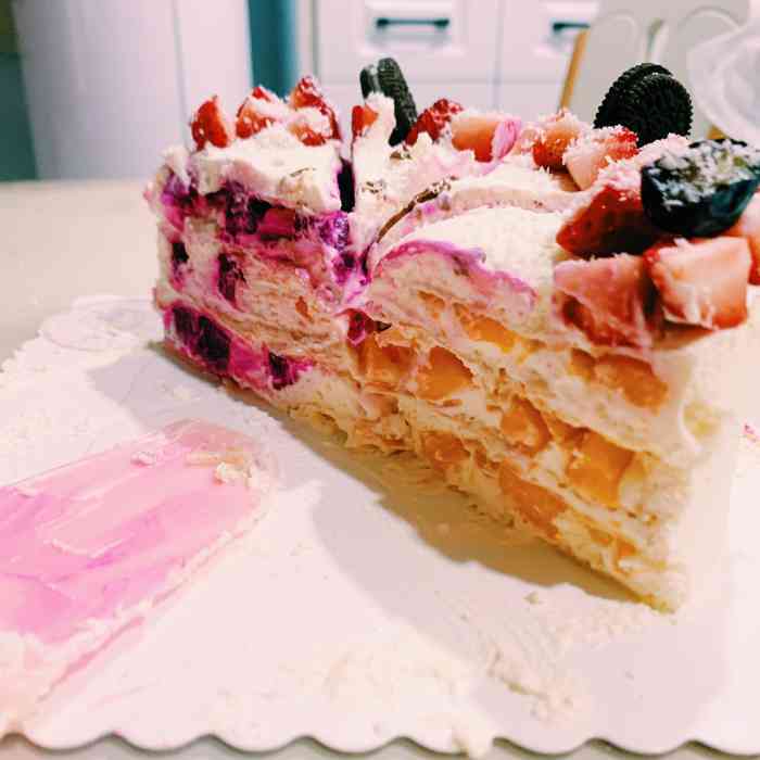 榴芒兔水果千层蛋糕河西店