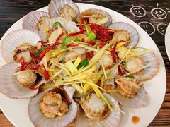 油泼扇贝-1910老鲁味海鲜·戳子肉·青岛菜(金沙滩店)