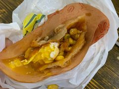 -小红车炸蛋葱油饼
