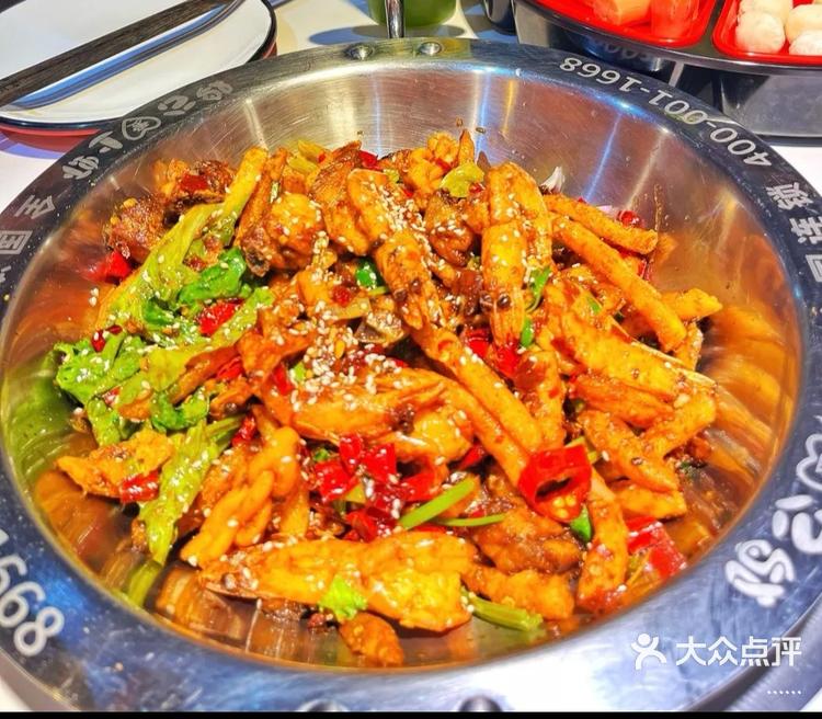 鸡公爱上虾今天去吃了味道没的说真心不错吃完干锅再涮菜