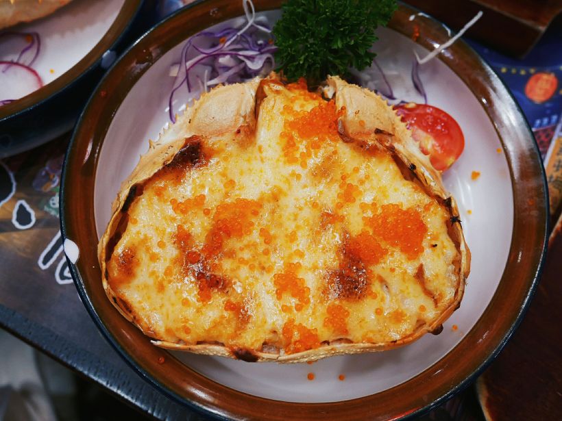 蟹壳烧用料十足