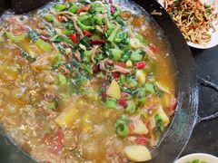 青菜牛肉-国庆鸡杂老店