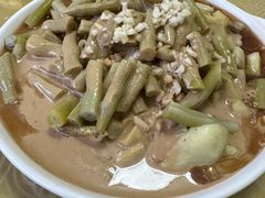茄泥豆角-金台阶鱼馆(于桥水库店)