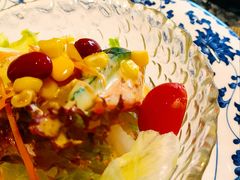 有机蔬菜沙拉配芝麻酱-广东嘉华大酒店·季花铁板烧餐厅