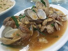 姜葱炒花甲-明记海鲜大排档(巽寮湾店)