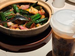 砂锅秋葵鱿鱼筒-小炳胜(天环店)