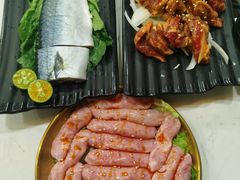 脆卜卜虾肠-八乔煎肉馆·丹东特色煎锅(梅林店)