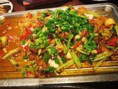 葱椒爆牛肉-绿茶餐厅(松江万达店)