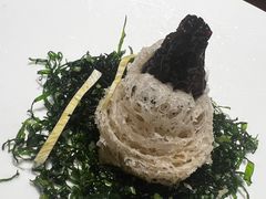 羊肚菌烧黑豆腐-无味舒食(思南公馆店)