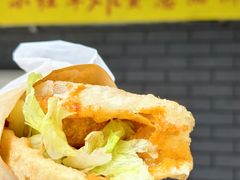 -小红车炸蛋葱油饼