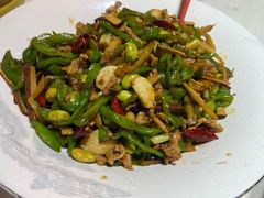 青椒干子毛豆榨菜肉丝-品大伍·食之道品伍味(汪海店)