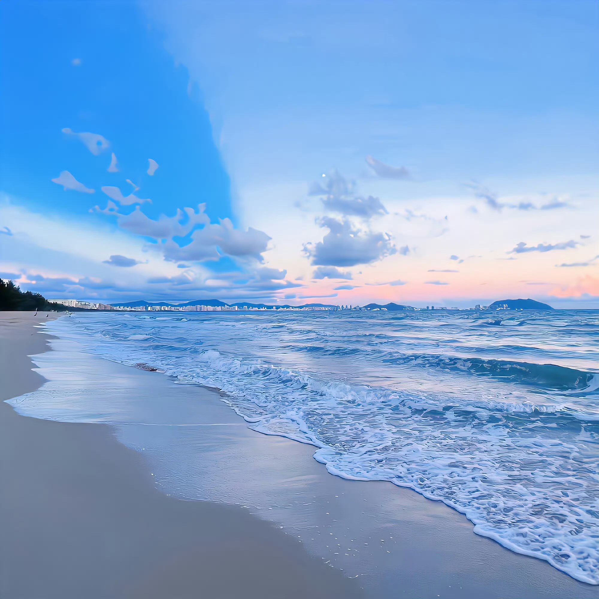 一组夏日蓝色头像!