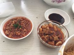 辣肉末浇头和辣酱浇头-弄堂面馆(金运路店)