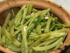 虾酱啫通菜-天宝食坊·啫啫煲大排档(西华路店)