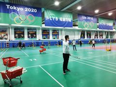 场地环境-LYB李永波羽毛球培训(松江袜子弄店)