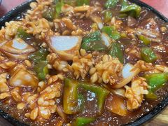 铁板鱿鱼-北大地皖峰饭馆