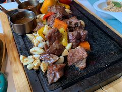 田园澳洲骰子牛肉-蜜桃花开·中西融合菜E&W(南长街店)