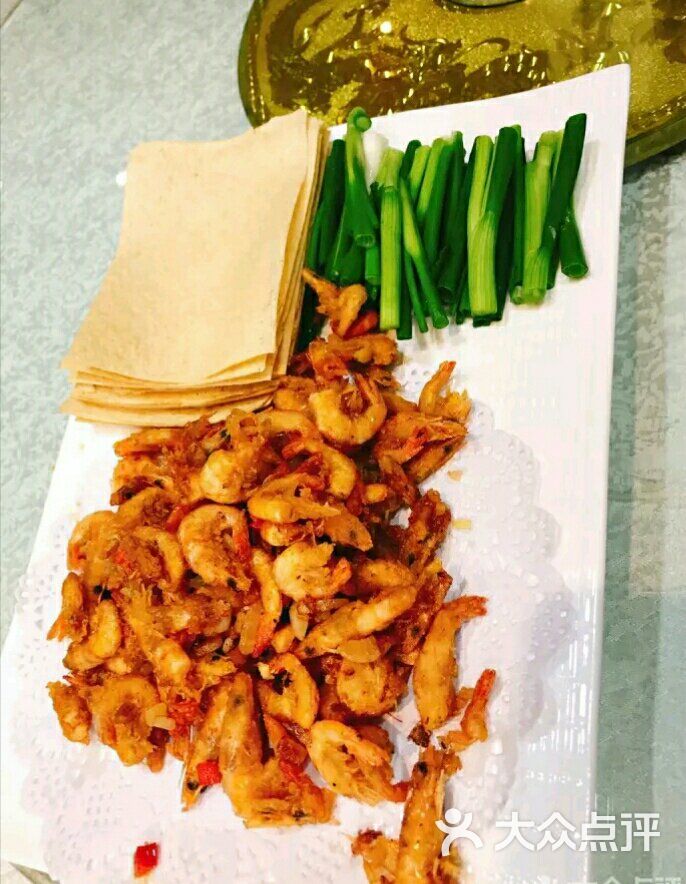 沂蒙小镇煎饼小河虾图片-北京鲁菜-大众点评网