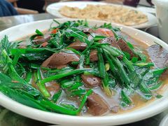 鹅血炆韭菜-陆记鹅庄·潮汕菜·狮头鹅(大仟里店)