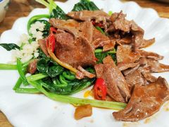 菠菜炒猪肝-聪辉同安老美食饭店(大元路店)
