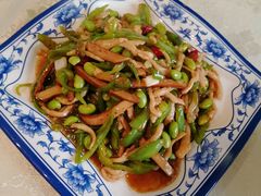 青椒干子毛豆肉丝-金良酸菜鱼(宁海路总店)